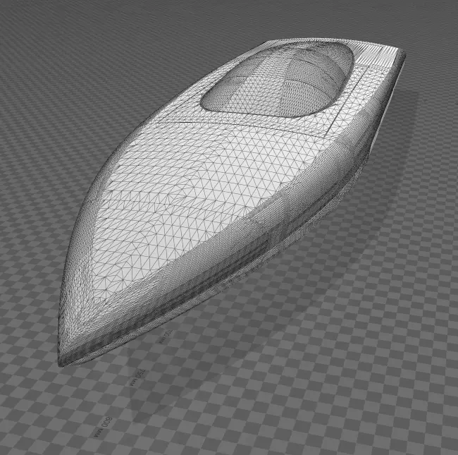 3D model Rc Boat 850 mm 3D print model_0