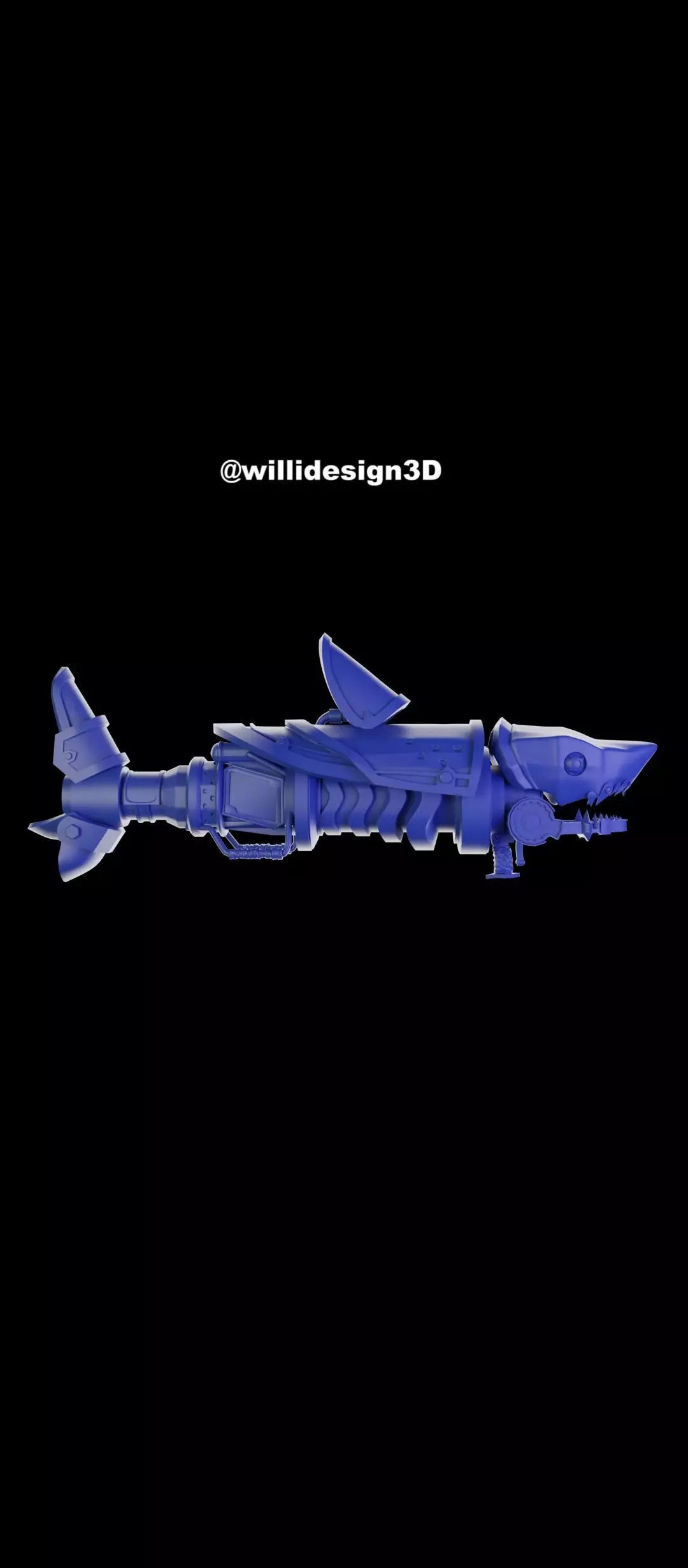 Jinx armas boca de tiburon arcane LEAGUE OF LEGENDS 3D print model