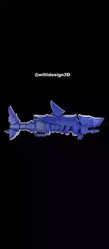 Jinx armas boca de tiburon arcane  LEAGUE OF LEGENDS 3D print model