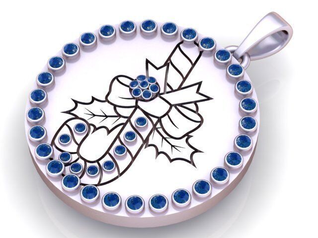 CHRISTMAS CANDY COIN PENDANT 3D PRINTABLE MODEL 3D print model_1