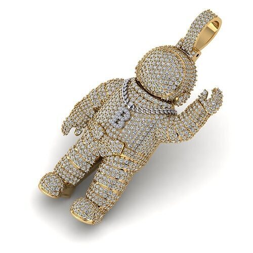 astronaut pendant 3D print model 3D print model