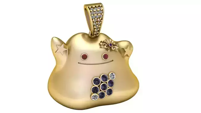 DITTO CLAY CHARM PENDANT 3D PRINTABLE MODEL  3D print model