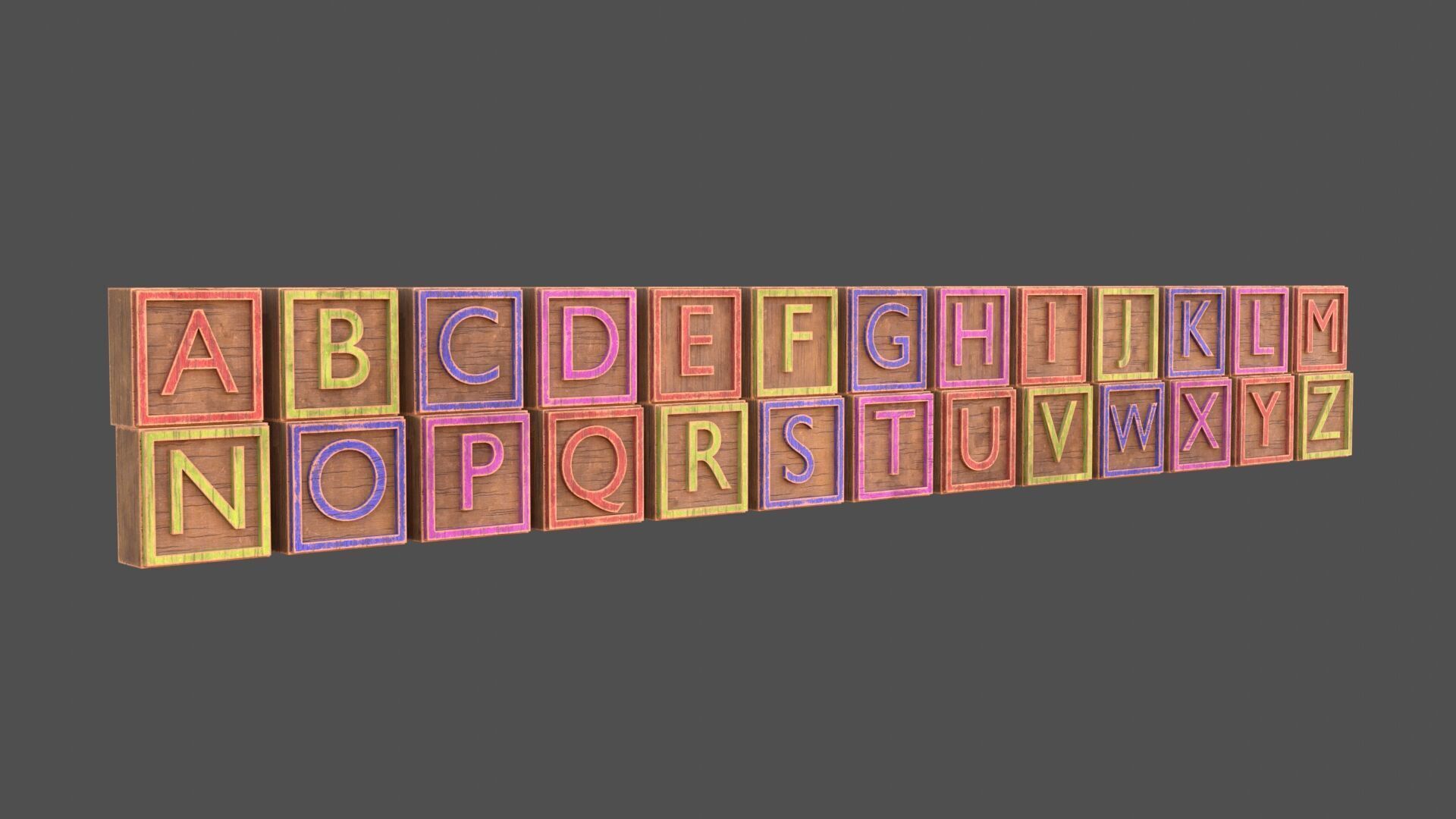 Childrens Toy Props Low-poly 3D model_1