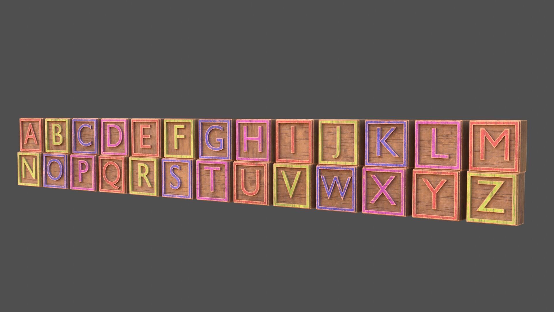 Childrens Toy Props Low-poly 3D model_2