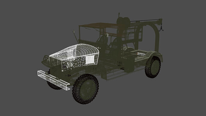 M6 bomb service truck Free low-poly 3D model