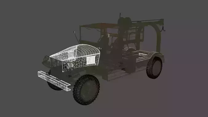 M6 bomb service truck Free low-poly 3D model
