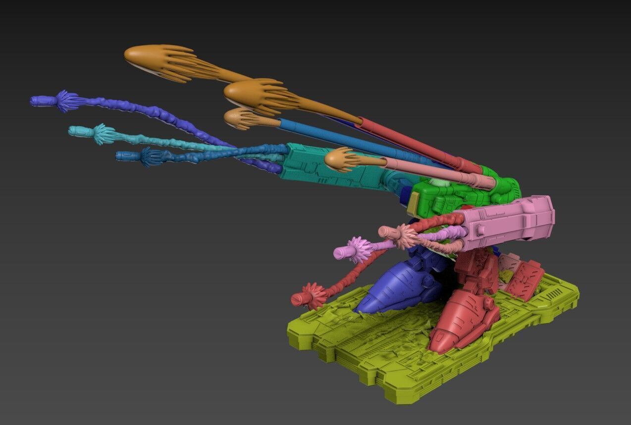 Macaroni 2 Monster 100mm Static Set 3D print model_6