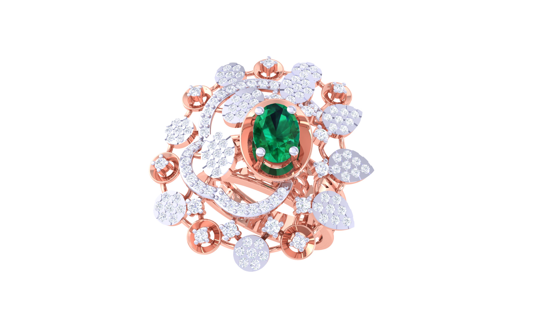 Women Ring  Render 3dm STL OBJ FBX Details 3D print model_2