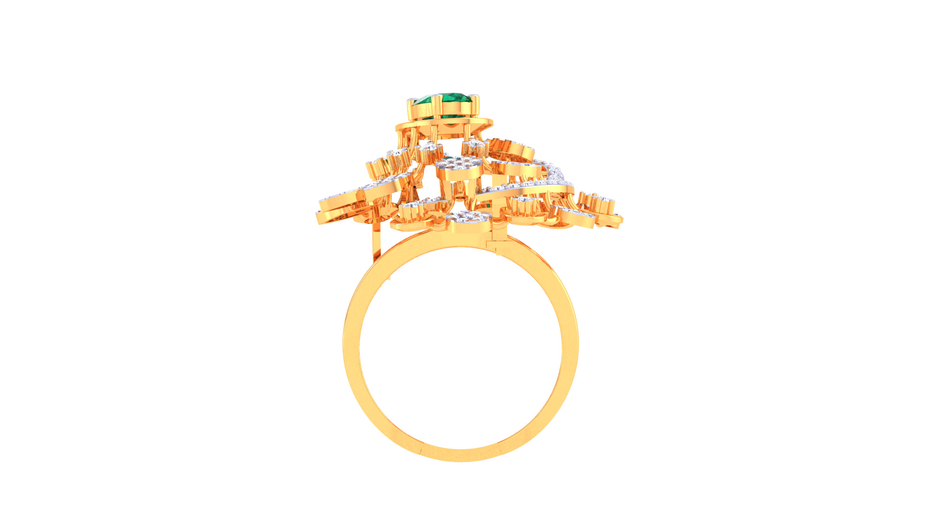Women Ring  Render 3dm STL OBJ FBX Details 3D print model_4