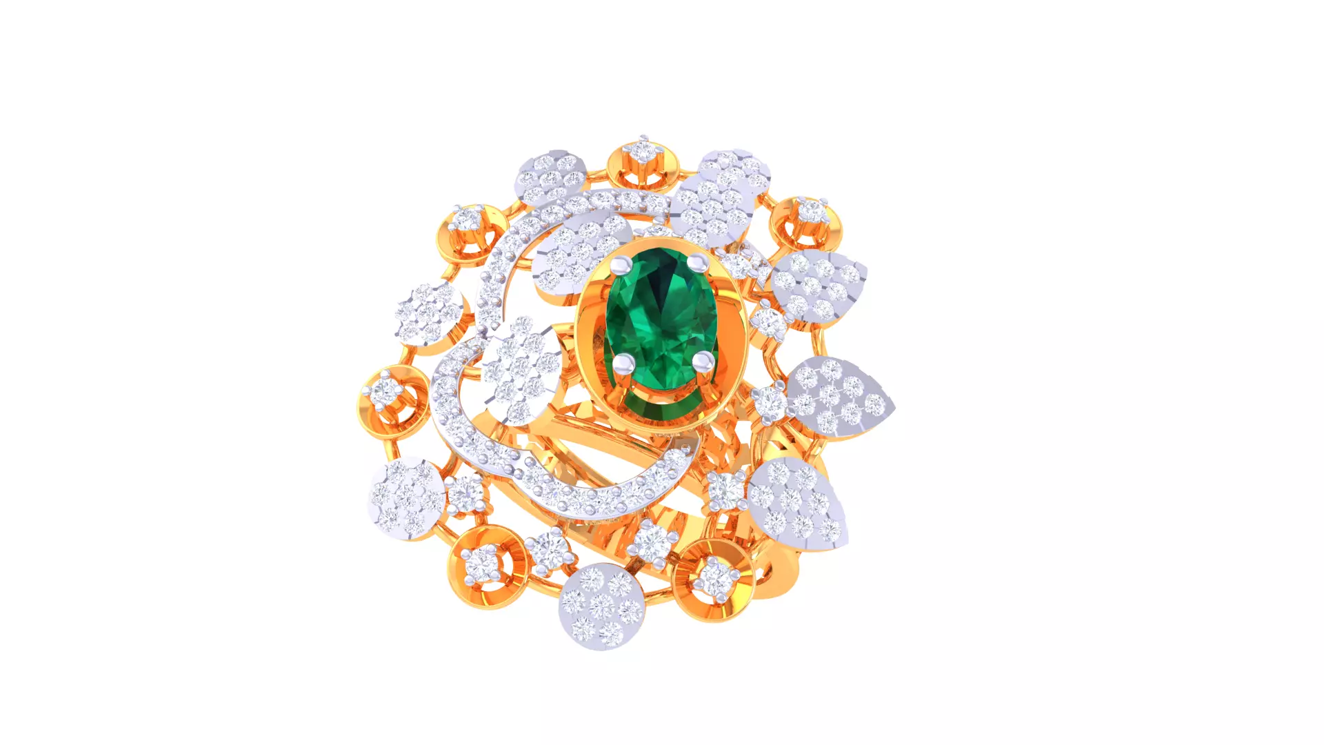 Women Ring  Render 3dm STL OBJ FBX Details 3D print model_0