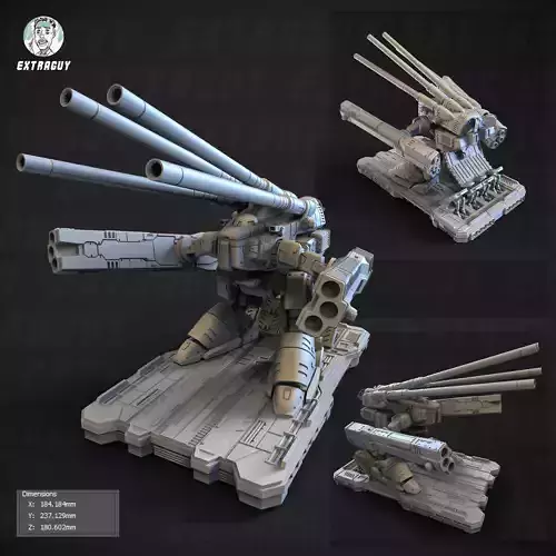 Macaroni 2 Monster 100mm Poseable Set 3D print model Macaroni 2 Monster 100mm Poseable Set 3D print model