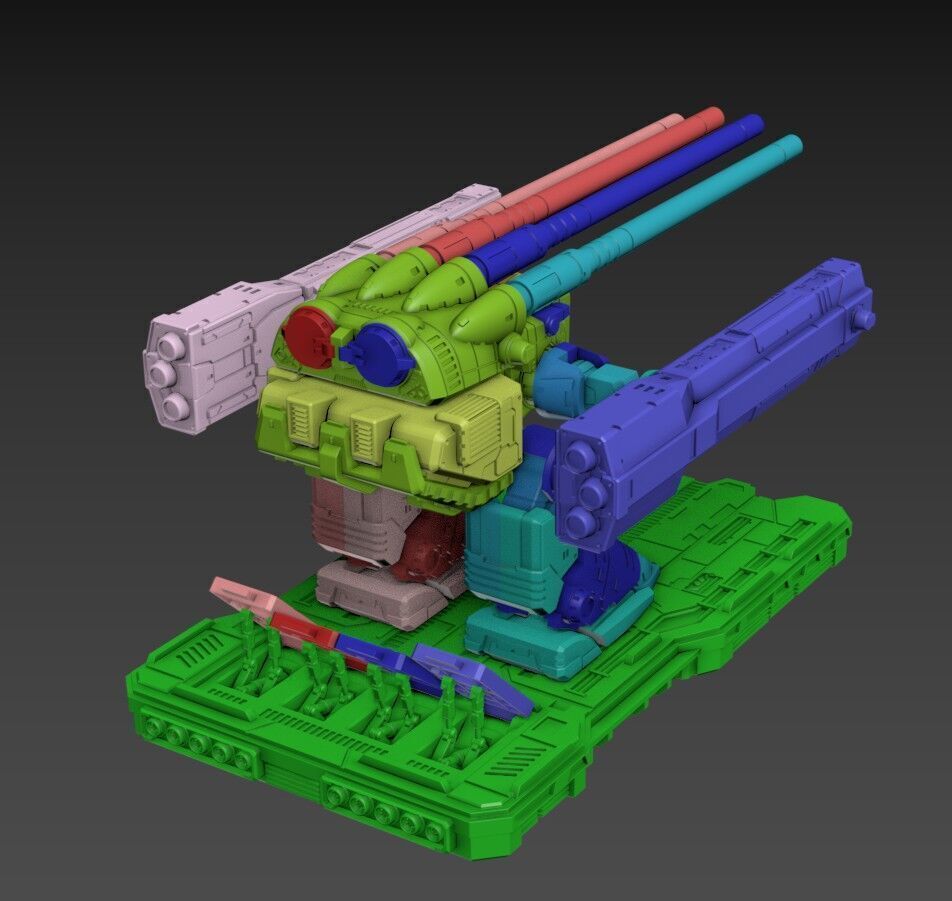 Macaroni 2 Monster 100mm Poseable Set 3D print model_3