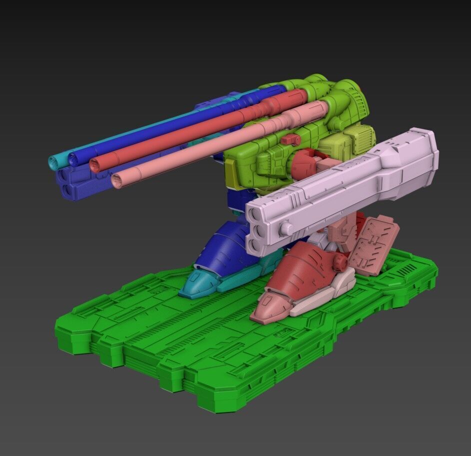 Macaroni 2 Monster 100mm Poseable Set 3D print model_2