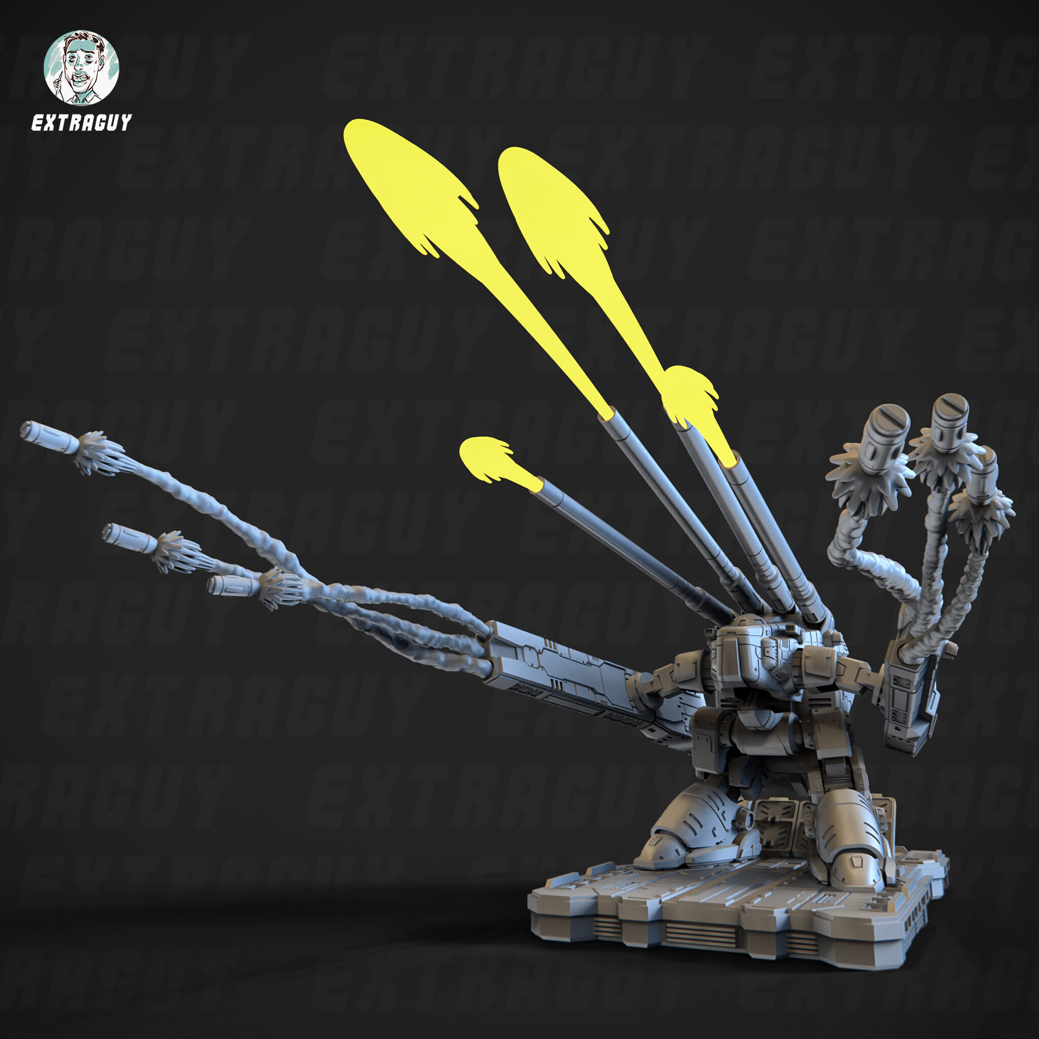 Macaroni 2 Monster 100mm Poseable Set 3D print model_1