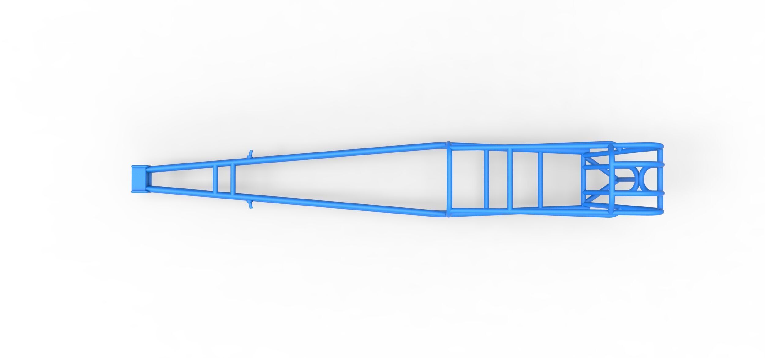 Frame of old school Front engine dragster V3 Scale 1 to 25 3D print model_8