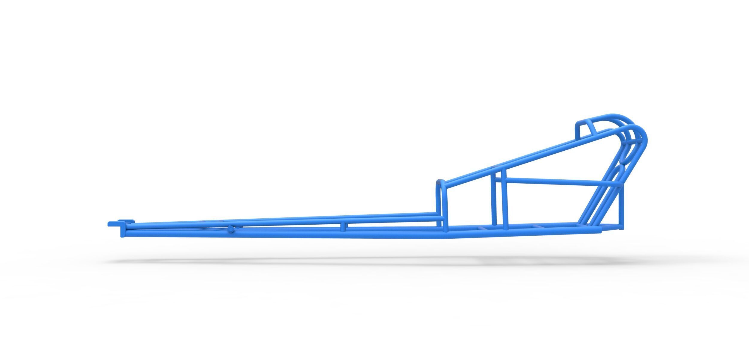 Frame of old school Front engine dragster V3 Scale 1 to 25 3D print model_6