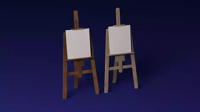 Easel Low-poly 3D model