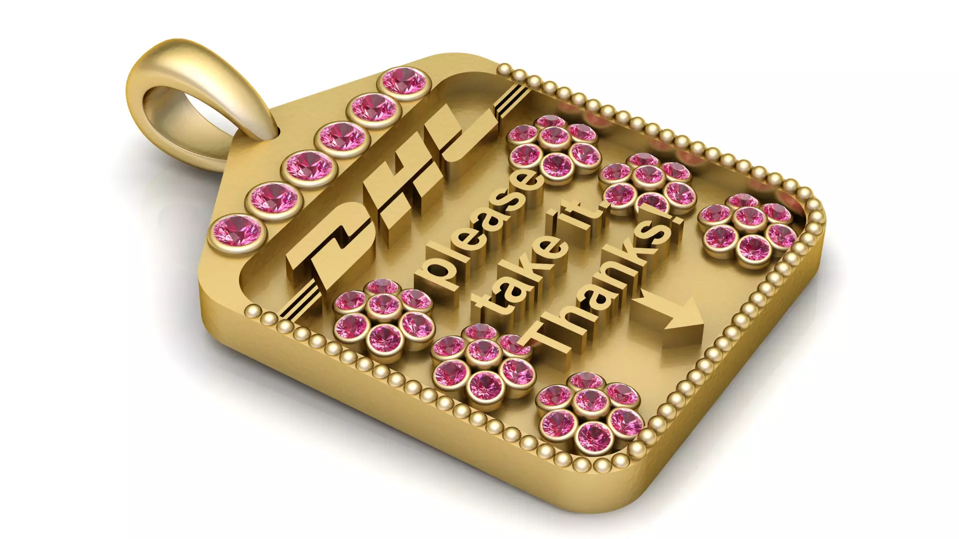 DHL PENDANT 3D PRINTABLE MODEL 3D print model