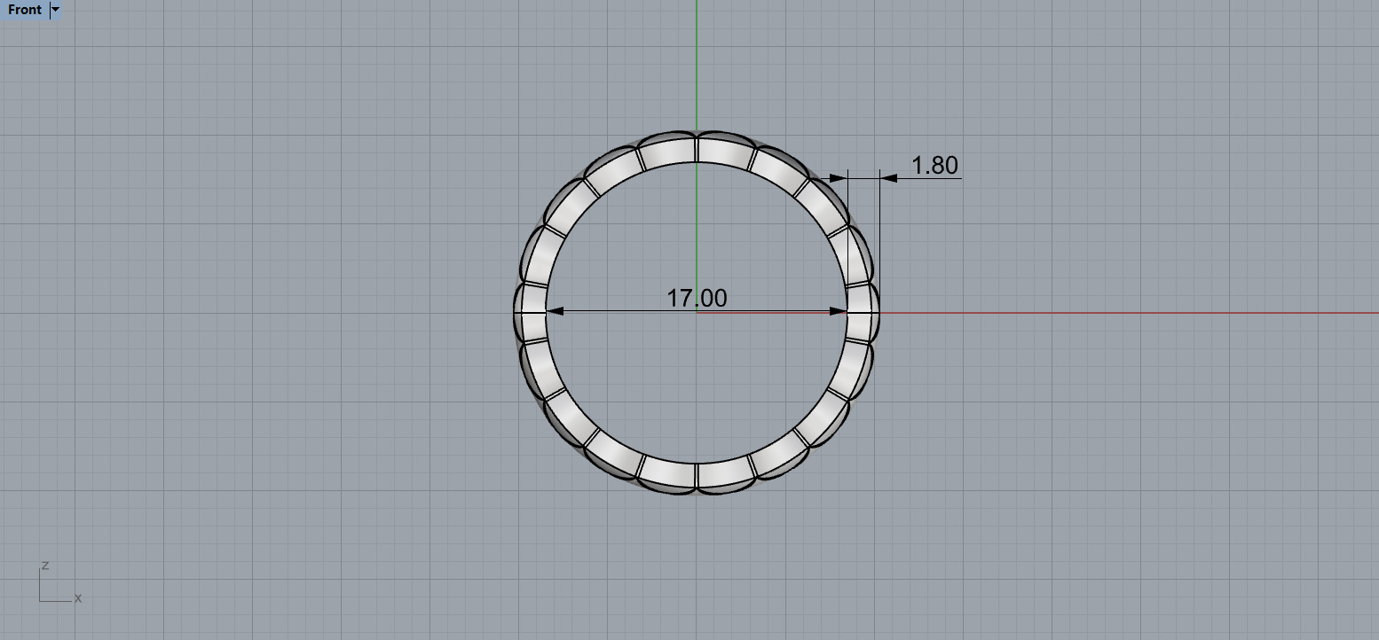 Coco Crush mini ring 17 Size N216 3D print model_7