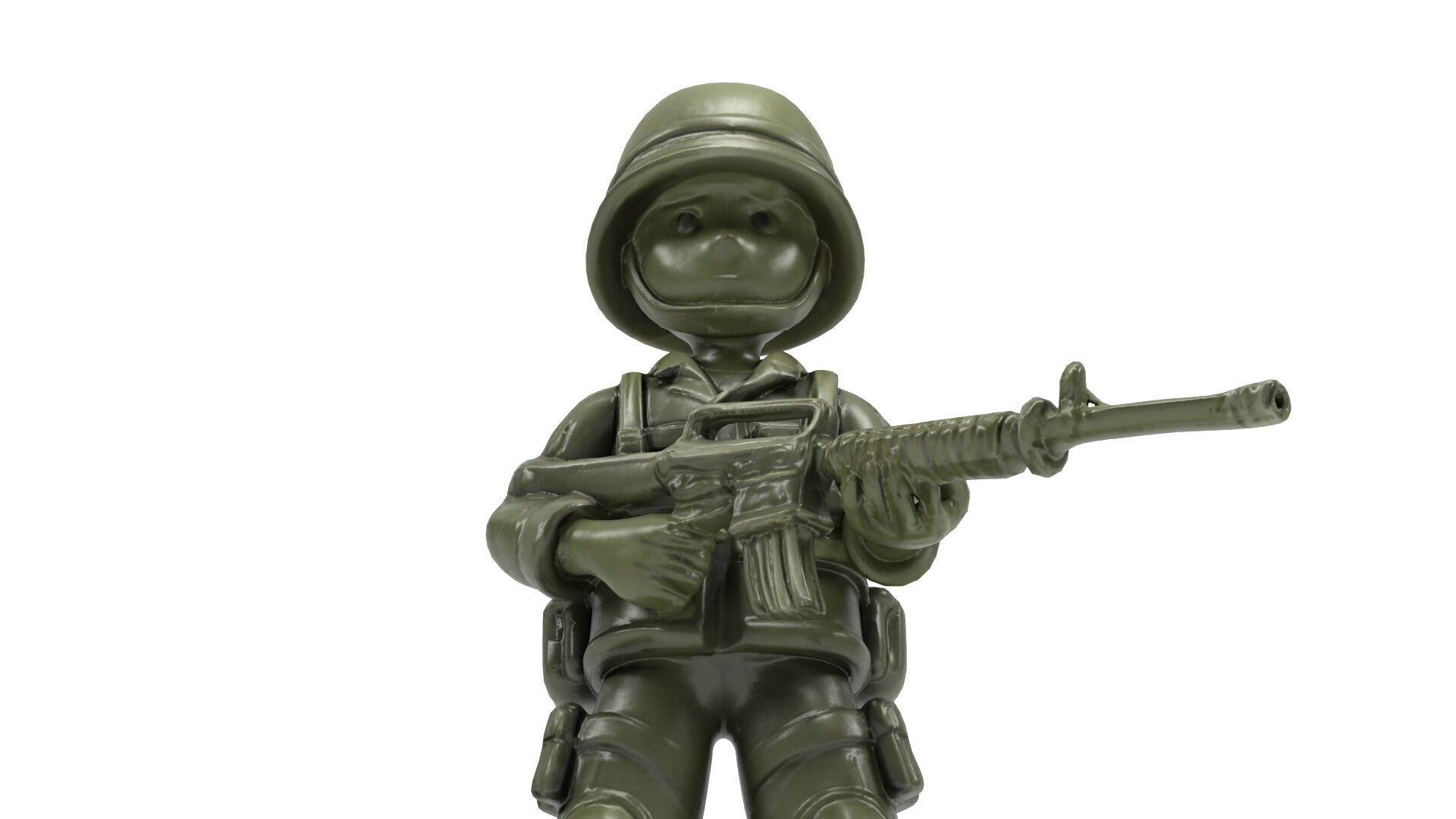 Plastic Soldier 2 Low-poly 3D model_8