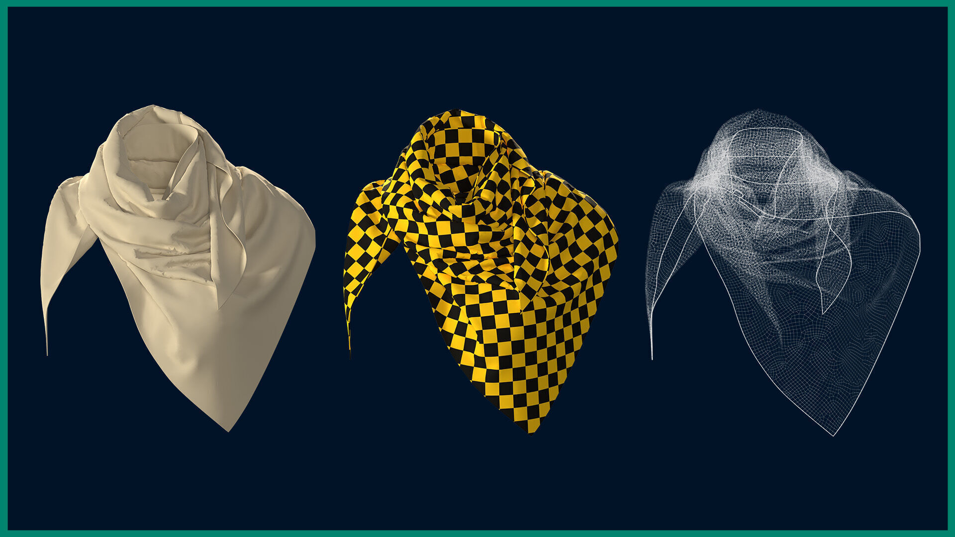 8 female scarf and shawl 3D model_5