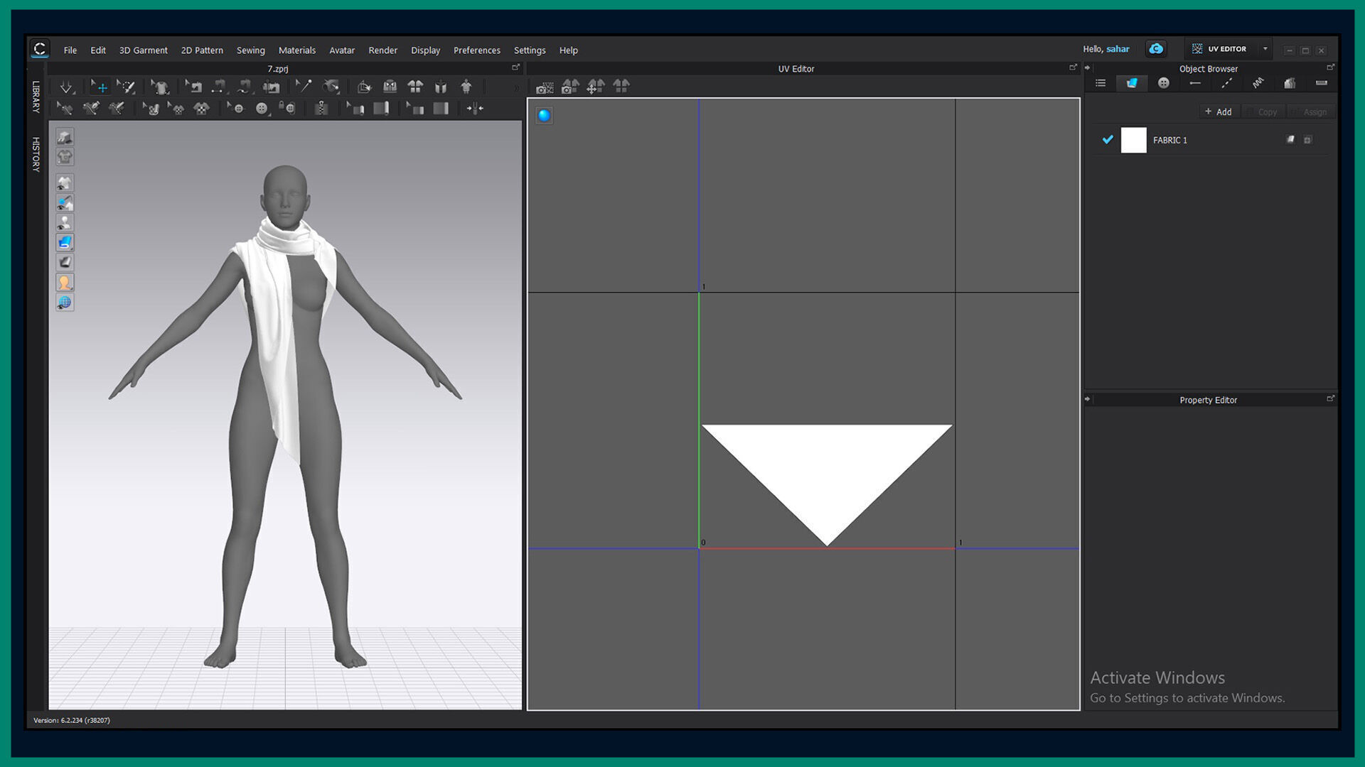 8 female scarf and shawl 3D model_6