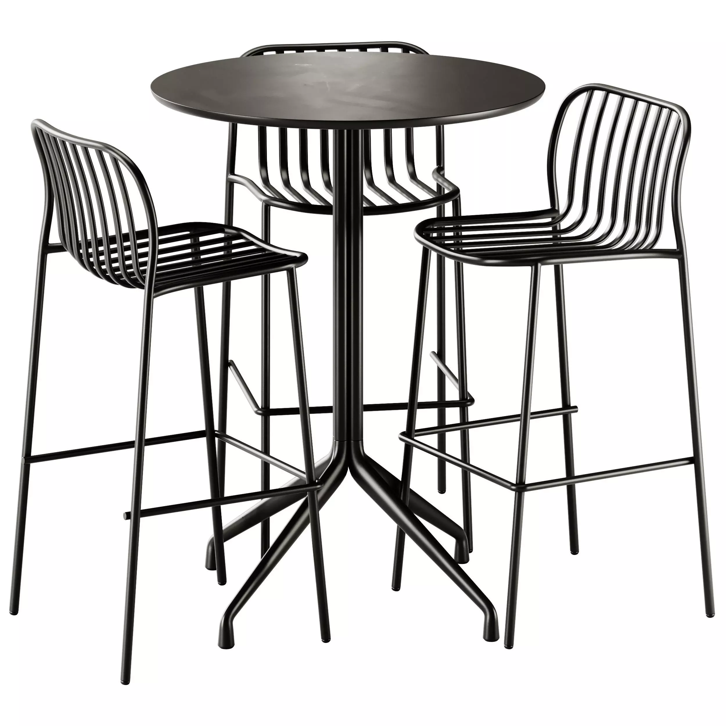 TrabA Bar Stool Metis Line and Hay About A High Table 3D model_0