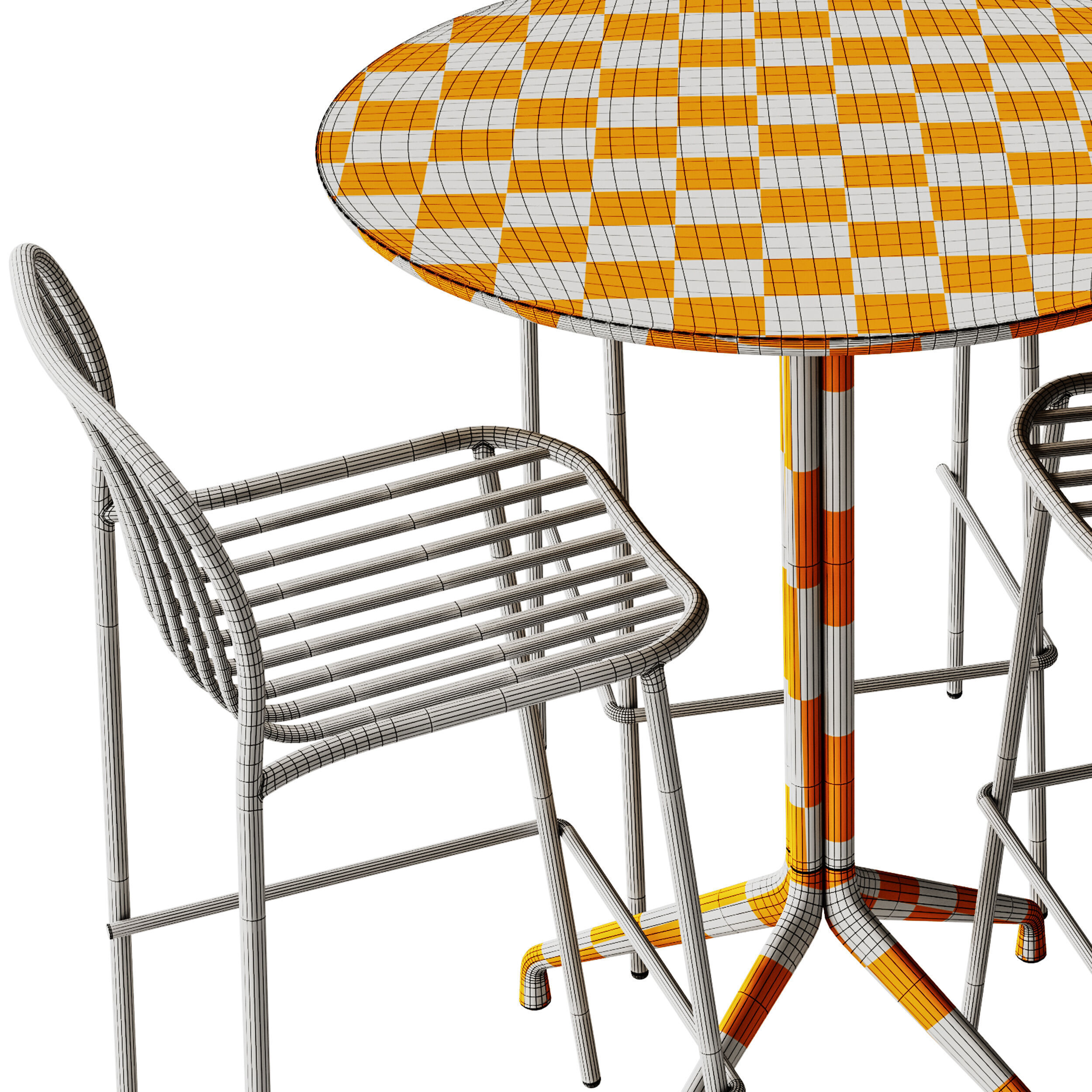 TrabA Bar Stool Metis Line and Hay About A High Table 3D model_8