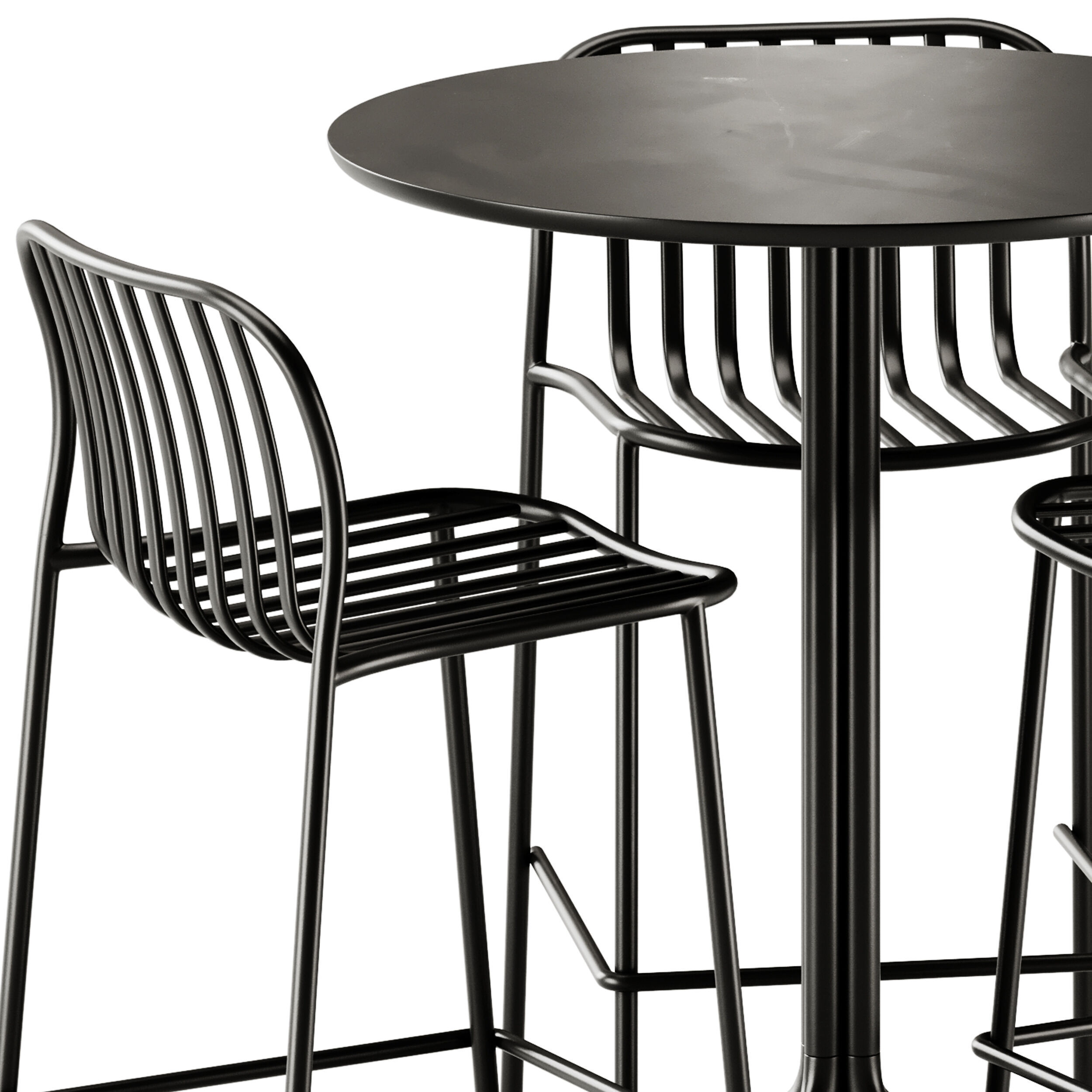 TrabA Bar Stool Metis Line and Hay About A High Table 3D model_3