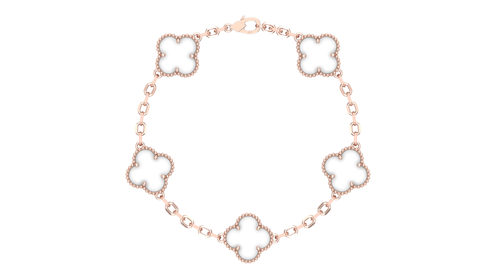 VanCleef Bracelet Flower  3D print model_27