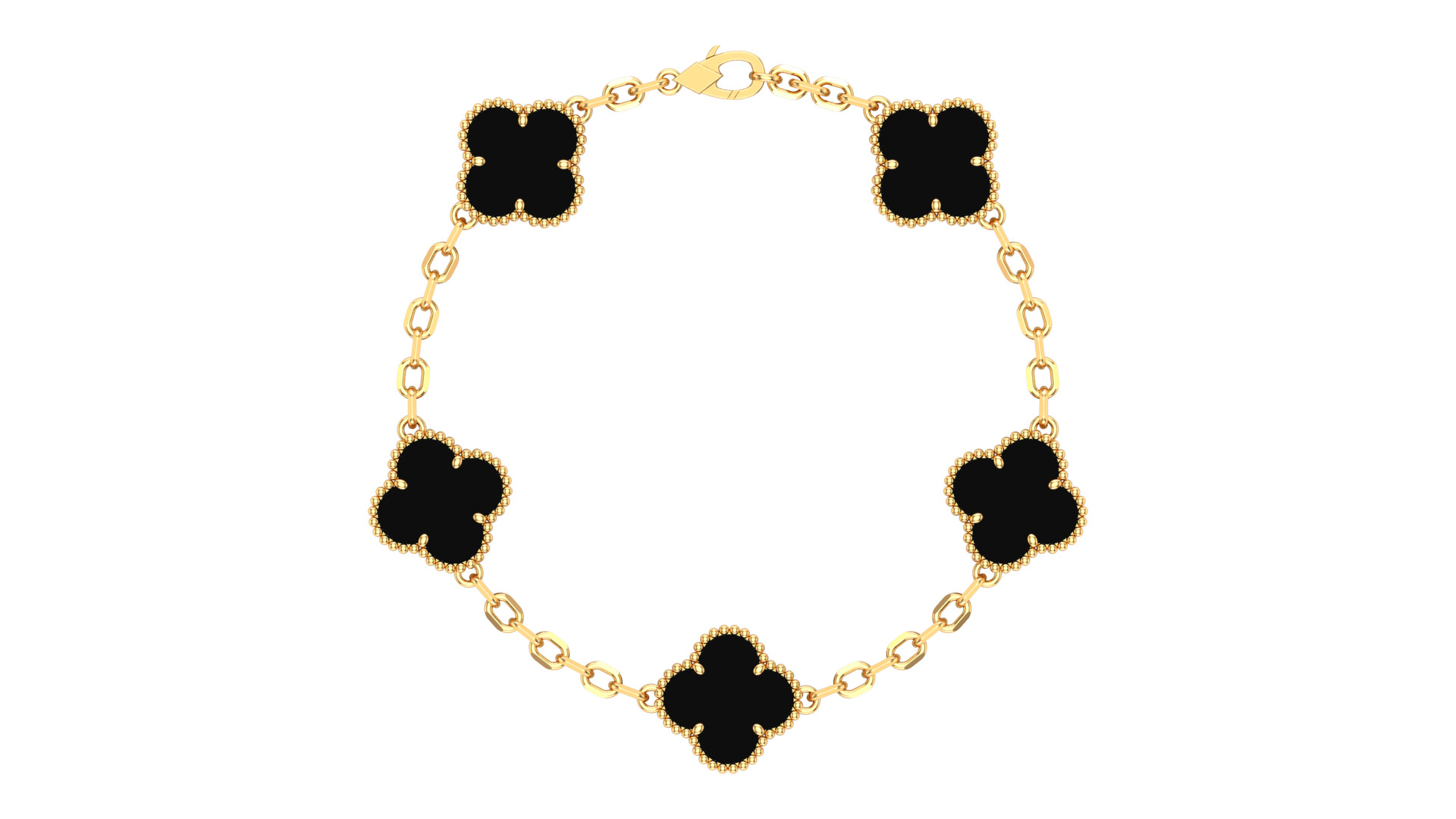 VanCleef Bracelet Flower  3D print model_8