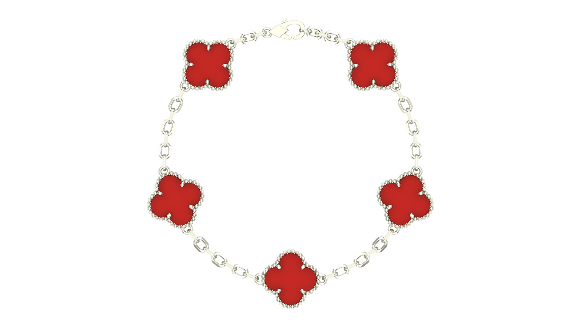 VanCleef Bracelet Flower  3D print model_12