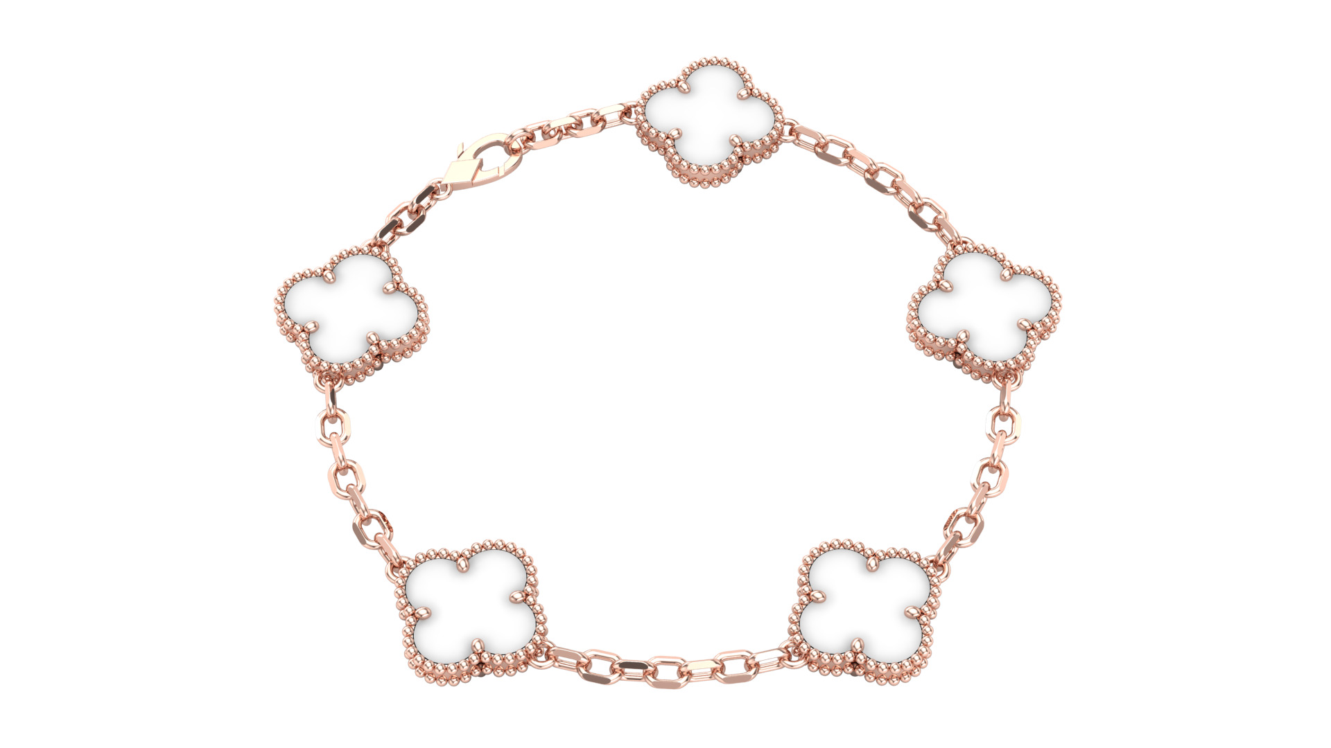 VanCleef Bracelet Flower  3D print model_28