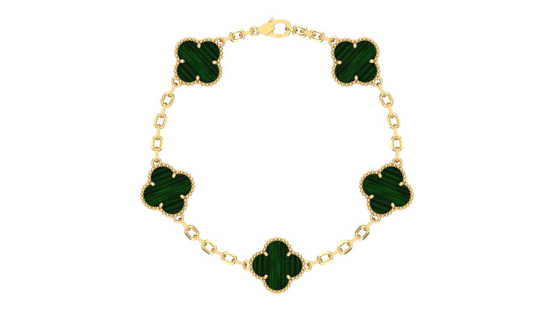 VanCleef Bracelet Flower  3D print model_17