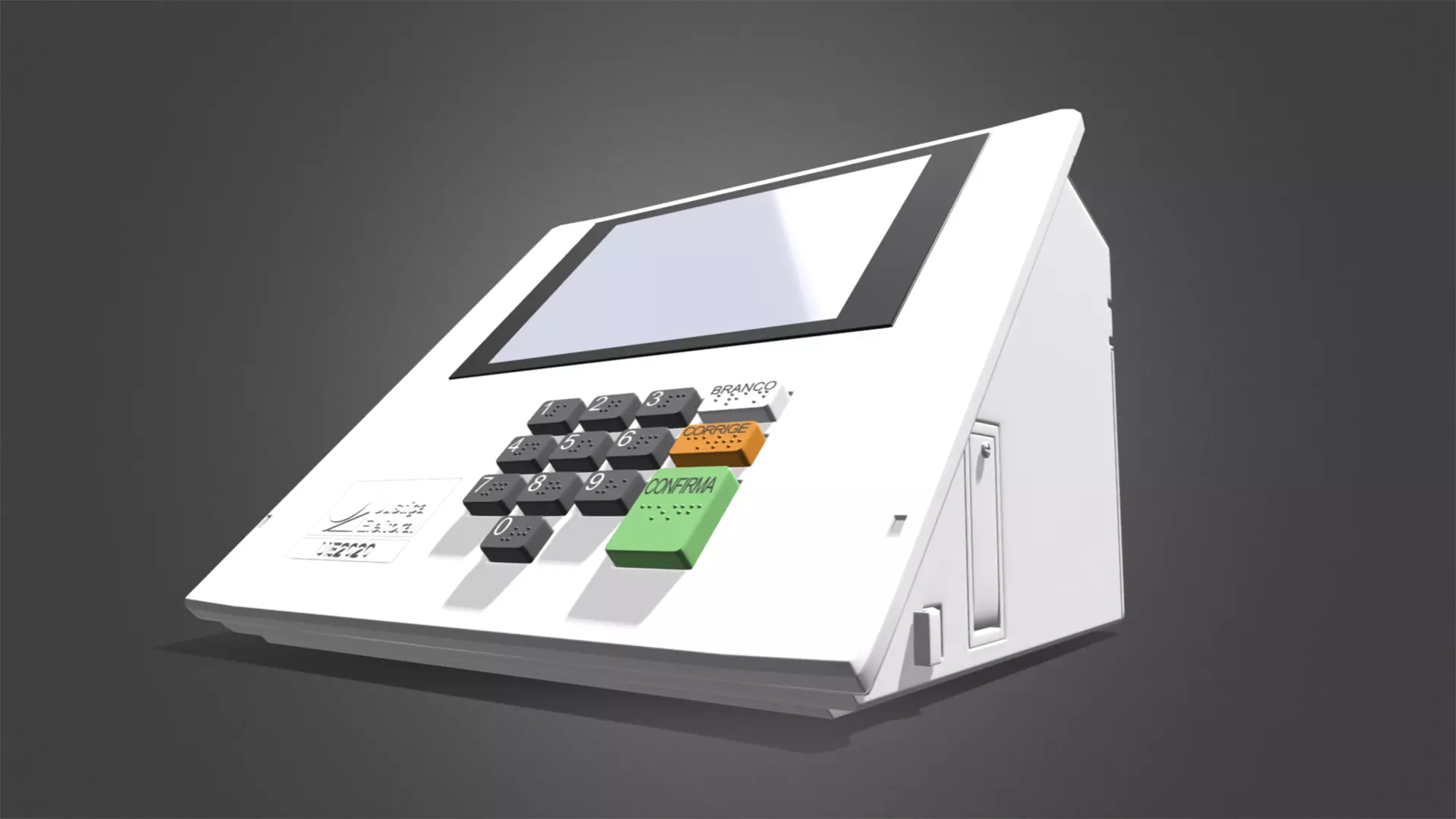 Electronic voting machine in Brazil 2020 3D model_0