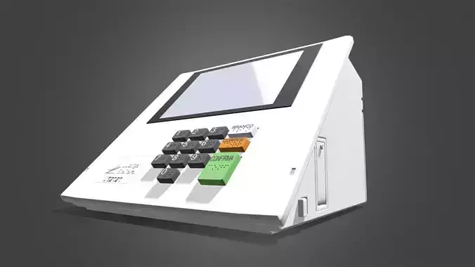 Electronic voting machine in Brazil 2020 3D model