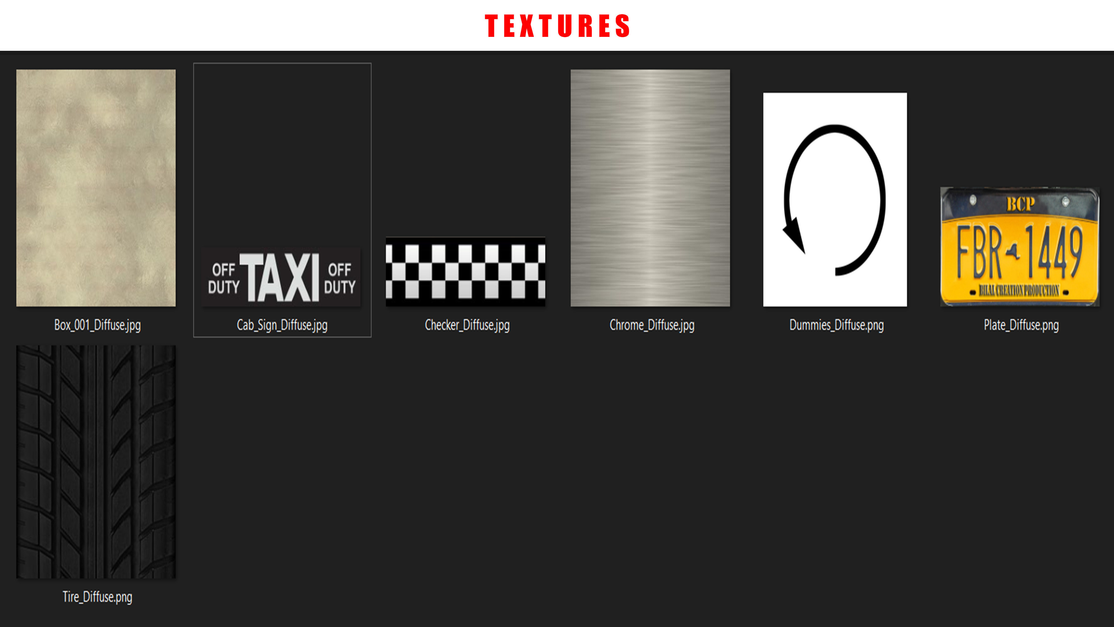 TAXI CAB CAR Low-poly 3D model_11