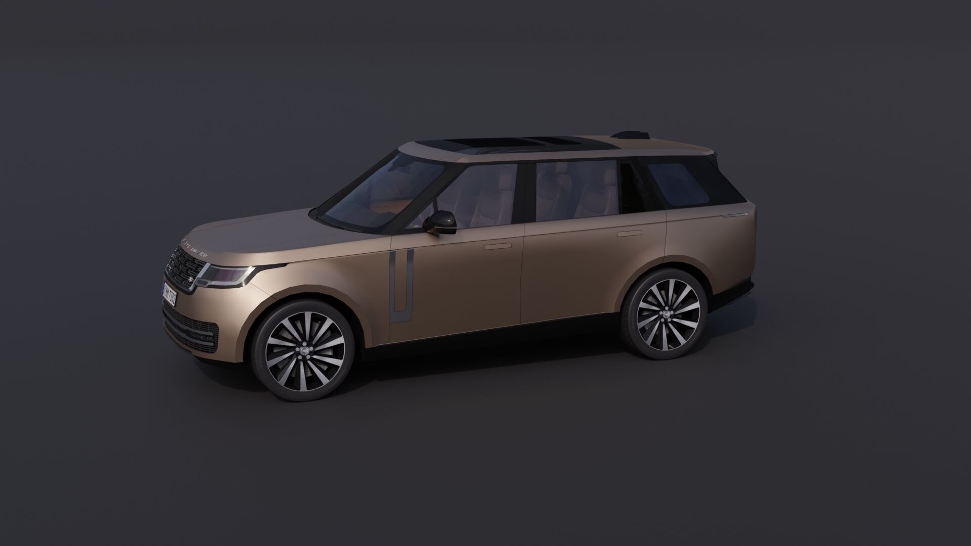 Land Rover Range Rover Low-poly 3D model_29