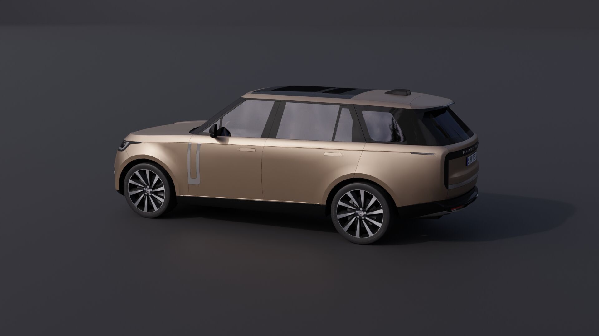 Land Rover Range Rover Low-poly 3D model_3