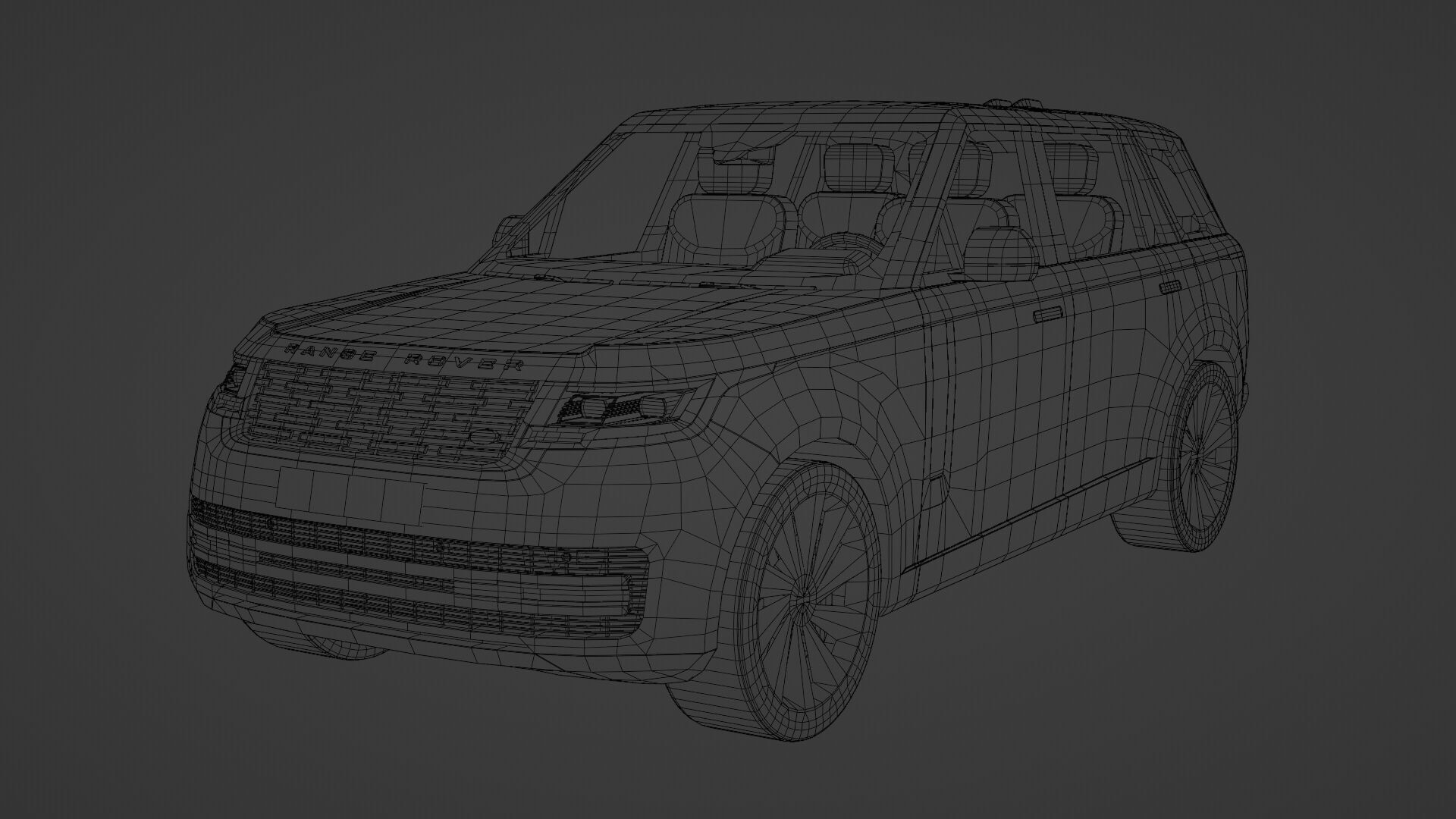 Land Rover Range Rover Low-poly 3D model_33
