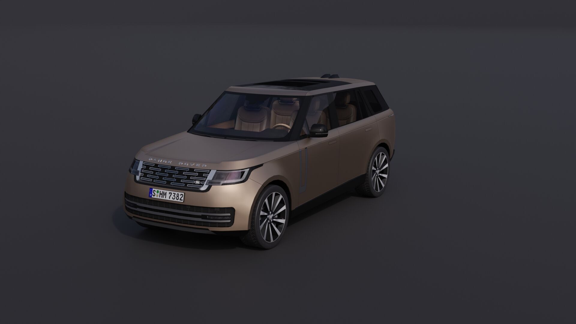 Land Rover Range Rover Low-poly 3D model_26