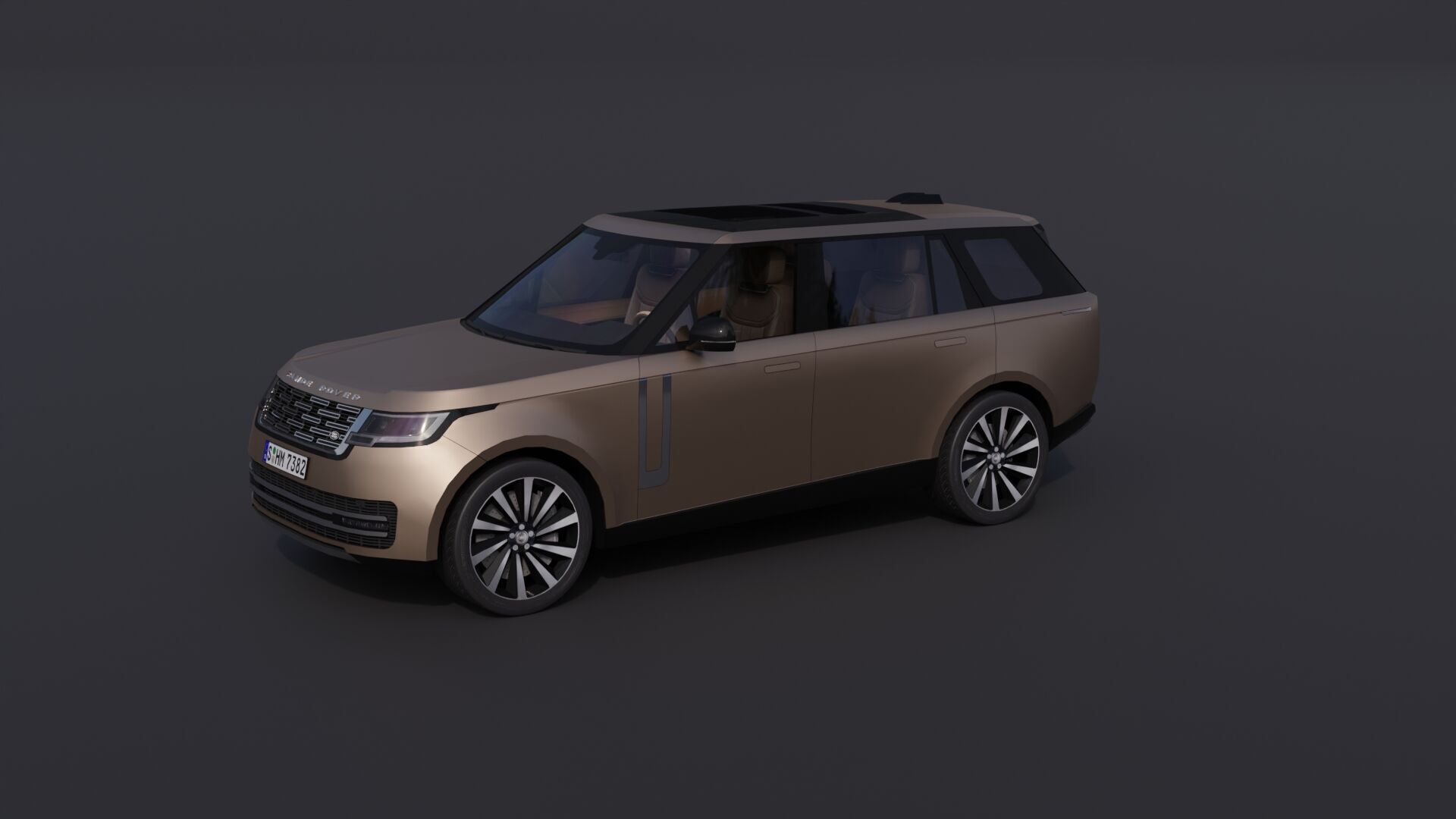 Land Rover Range Rover Low-poly 3D model_28