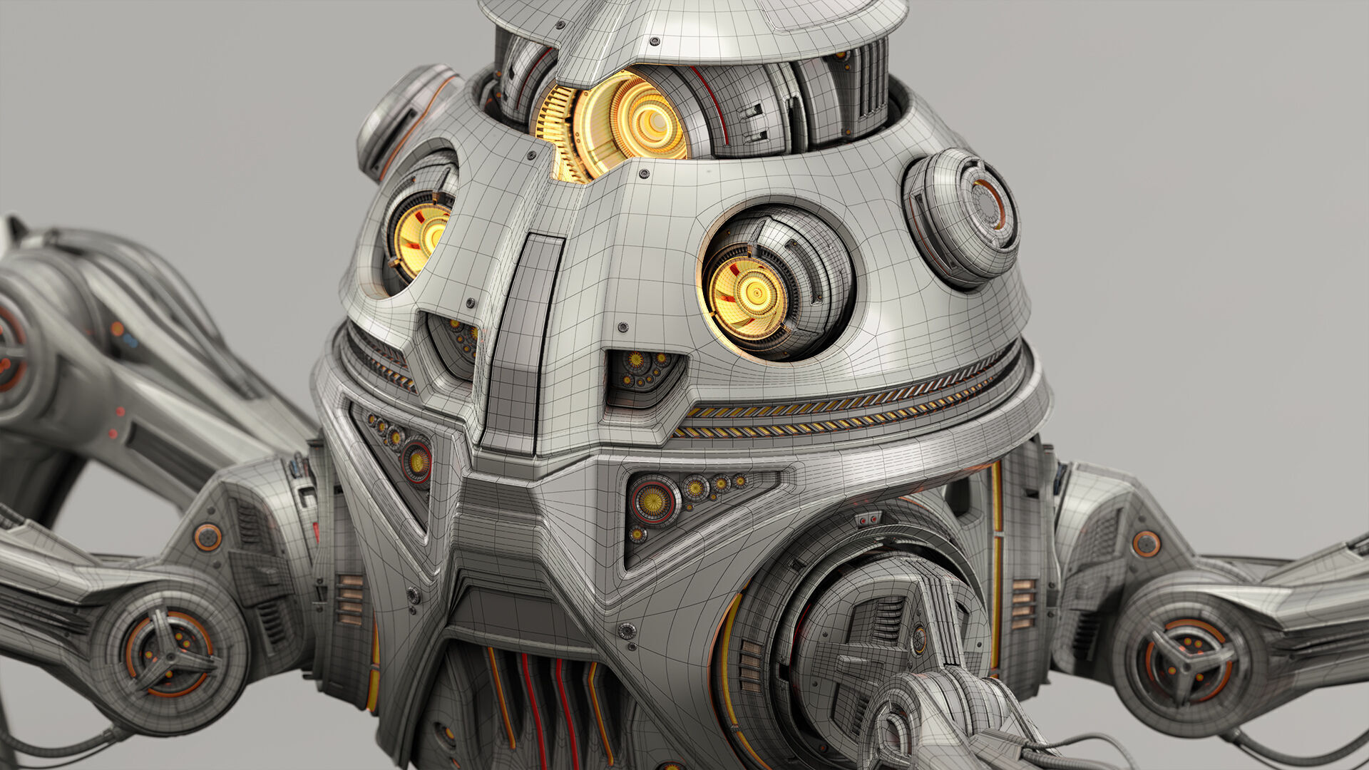 Spider Robot Mech - Rigged and Animated 3D model_23