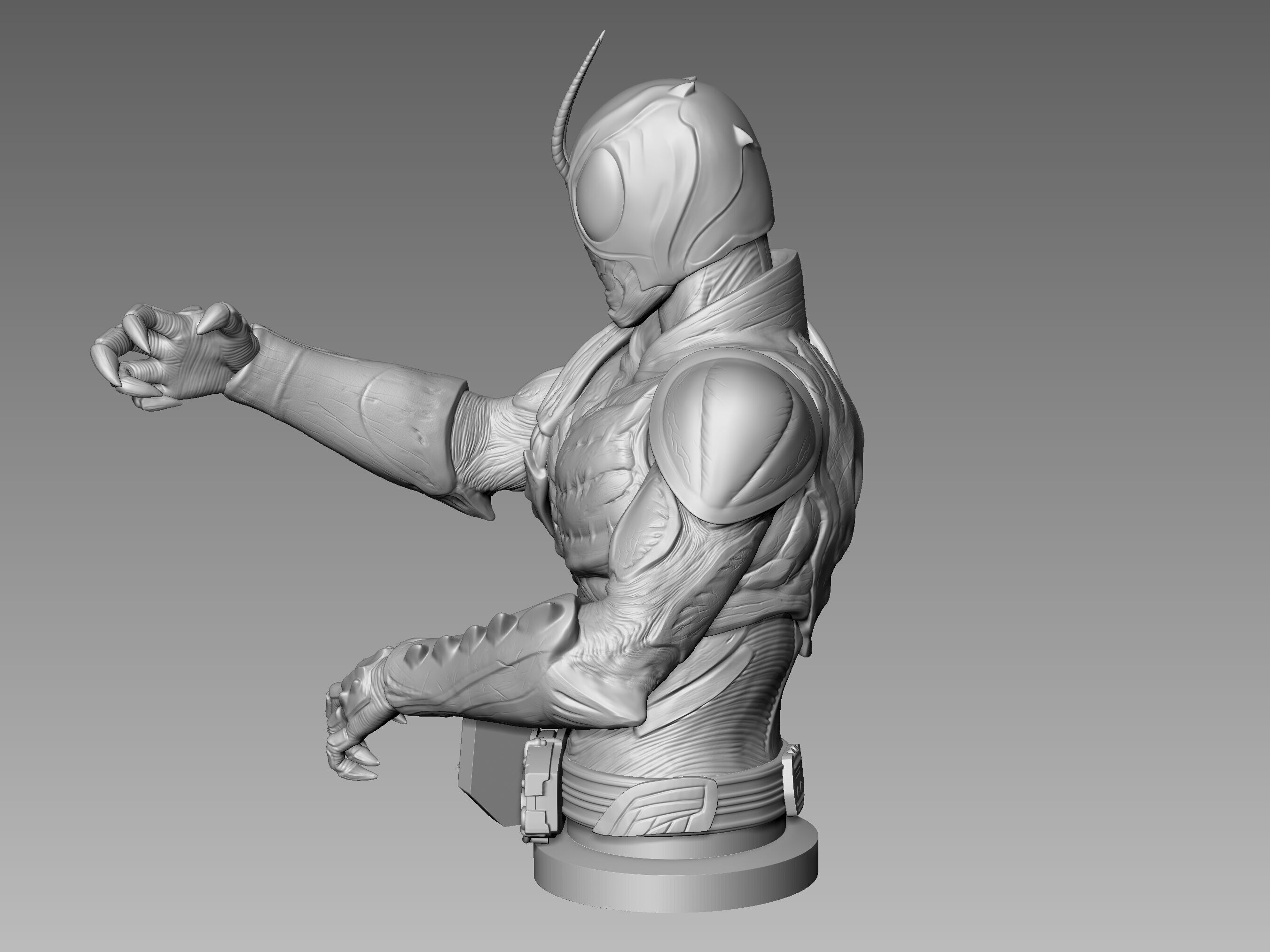 Kamen Rider Black Sun 3D Model 3D print model 3D print model_13