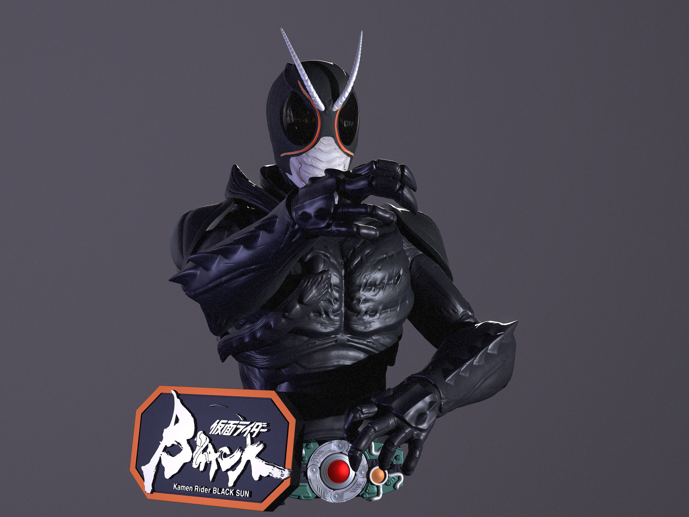 Kamen Rider Black Sun 3D Model 3D print model 3D print model_1