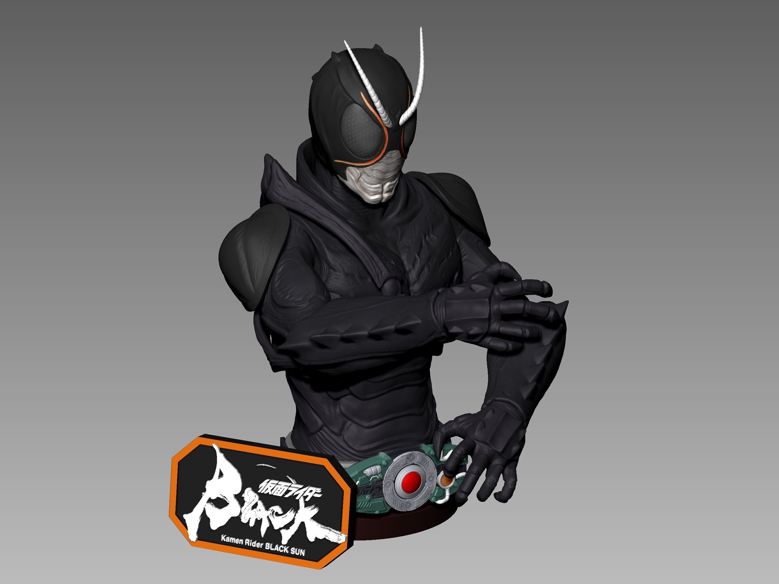 Kamen Rider Black Sun 3D Model 3D print model 3D print model_18