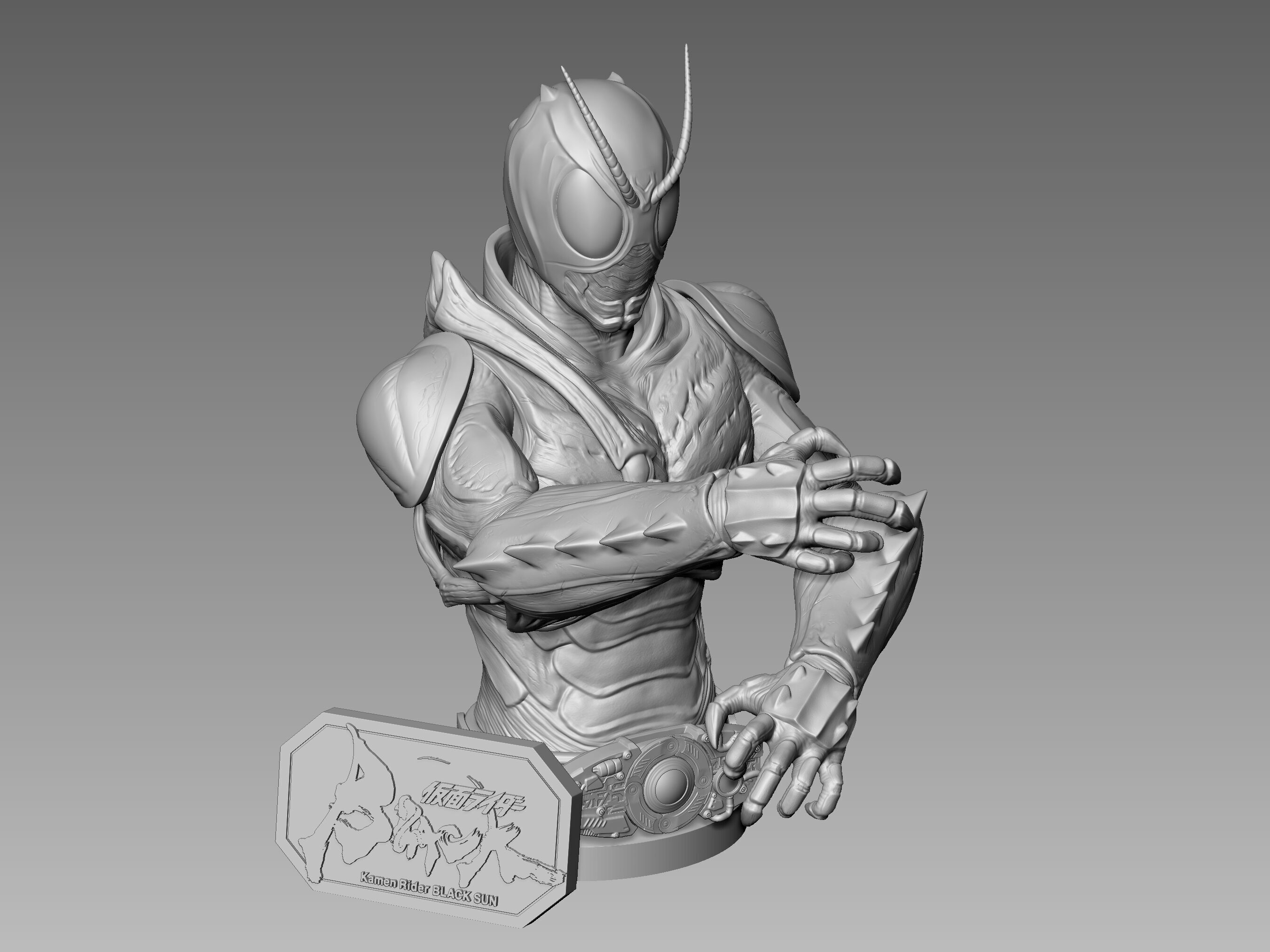 Kamen Rider Black Sun 3D Model 3D print model 3D print model_19