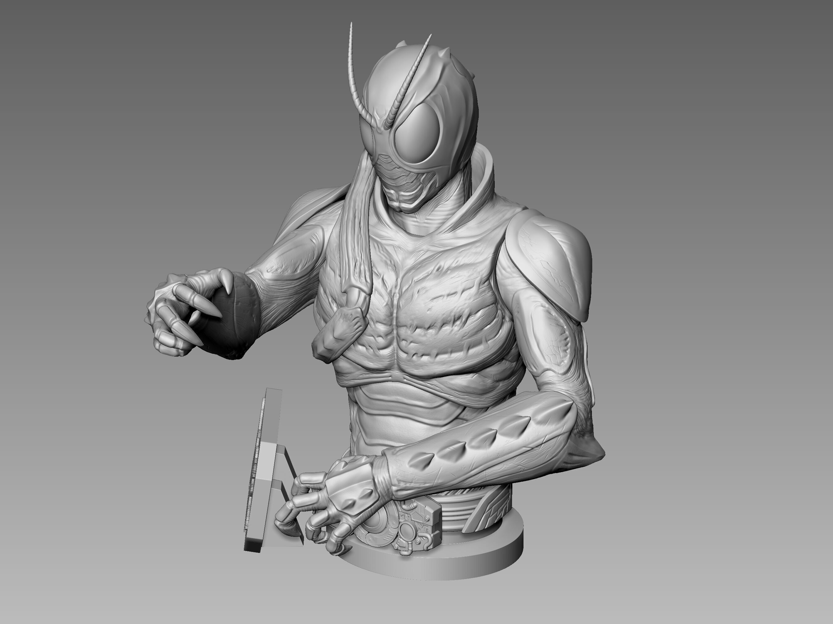Kamen Rider Black Sun 3D Model 3D print model 3D print model_17