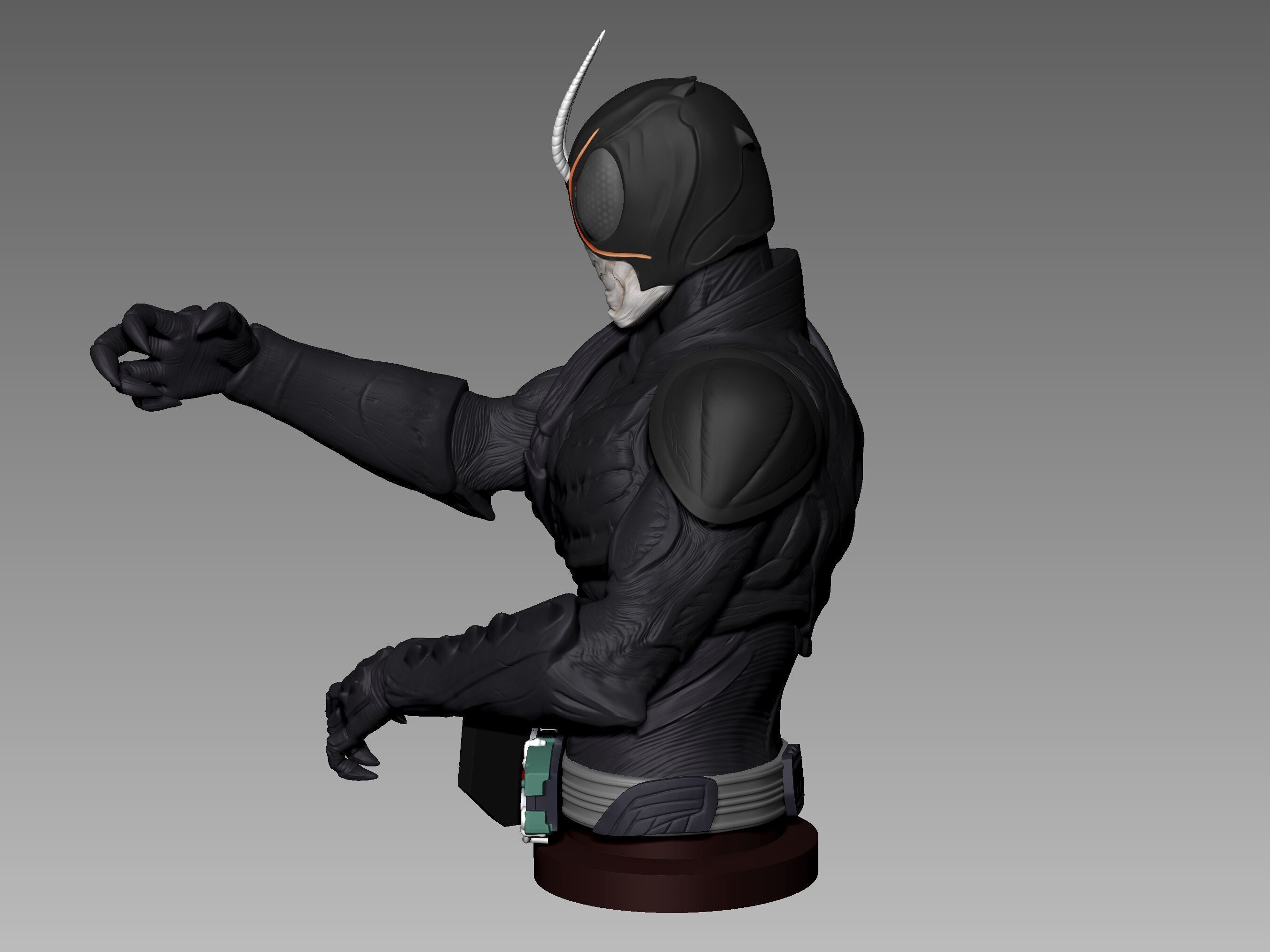 Kamen Rider Black Sun 3D Model 3D print model 3D print model_12