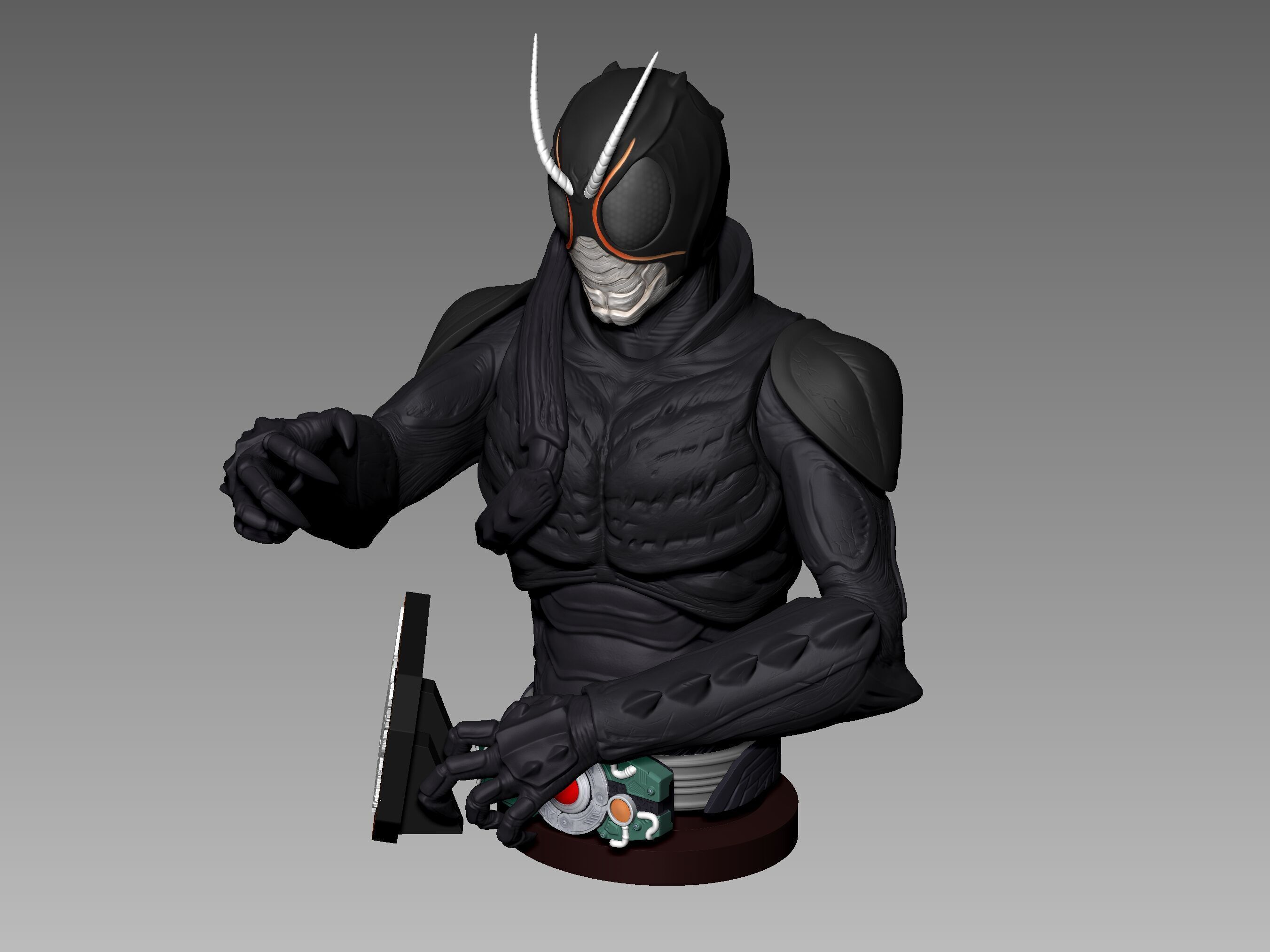 Kamen Rider Black Sun 3D Model 3D print model 3D print model_16